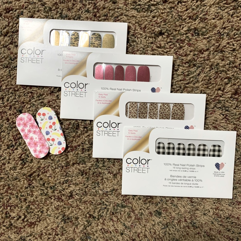 Color Street Real Nail Polish Strips - 4 packs